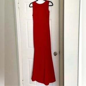 Lovely Day Low Back Red Maxi Dress